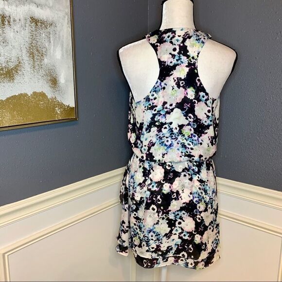 Parker leather and silk water color wrap dress - Picture 4 of 9